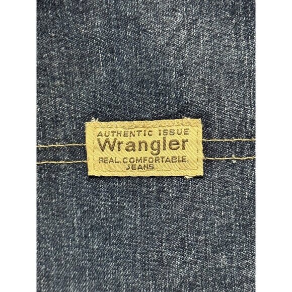 Wrangler Men's 36X34 Blue Denim Flannel-Lined Carpenter Jeans Authentic Issue - Picture 5 of 7